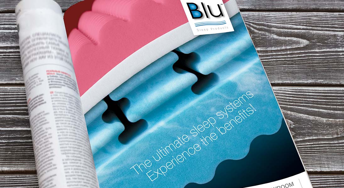 Publicité Blu sleep products - conception design graphisme laval campagne publicitaire energik
