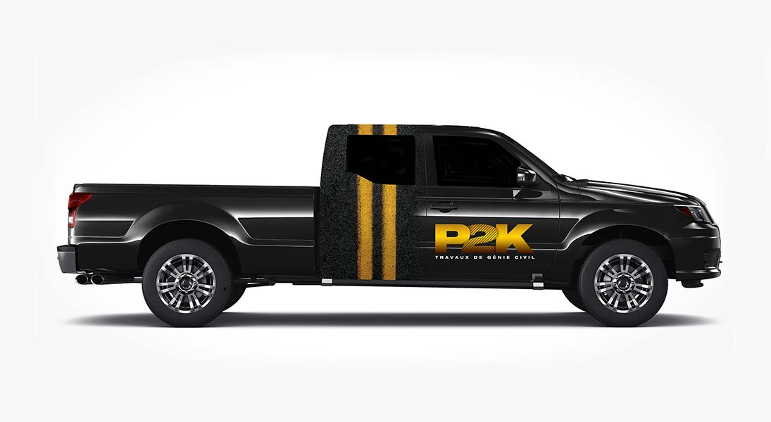 Habillage vehicule p2k - renovation wrap conception design graphisme laval energik