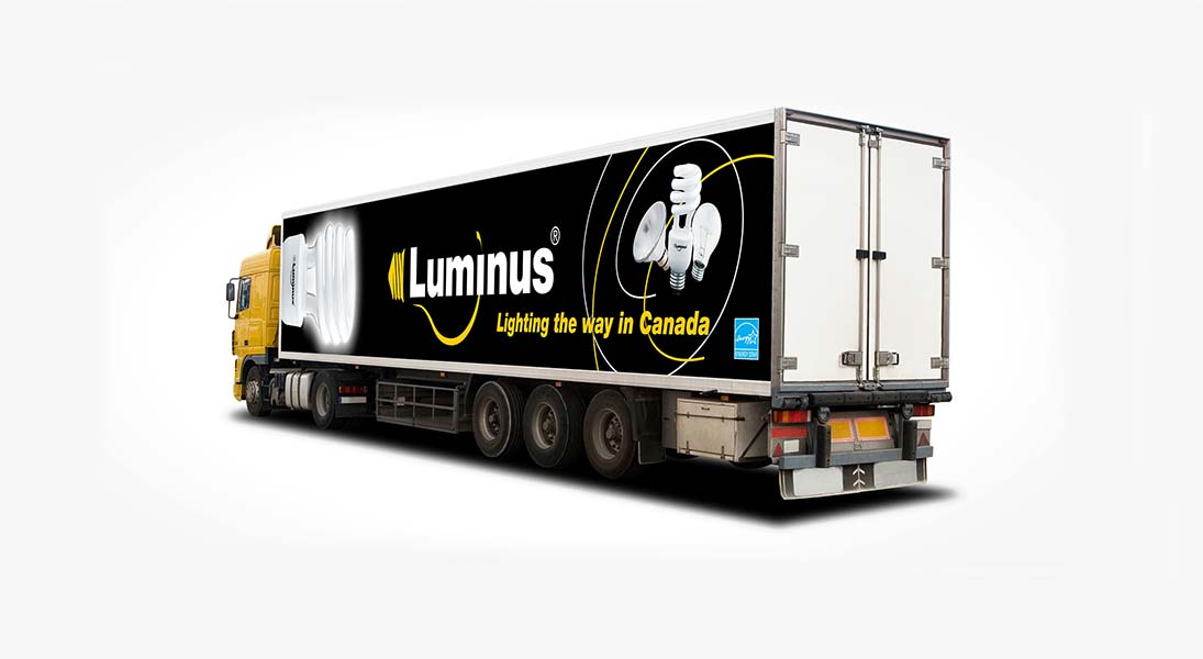Habillage vehicule lumius  - renovation wrap conception design graphisme laval energik
